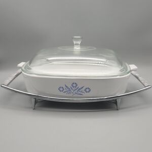 Vintage Corning Ware Blue Cornflower 2 Quart 10" Square Casserole Dish